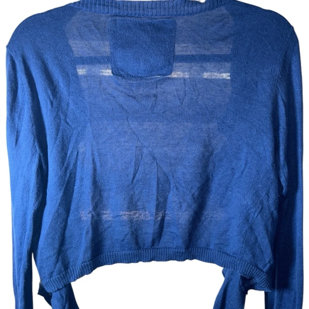 Abercrombie & Fitch Blue Knit Sweater cardigan